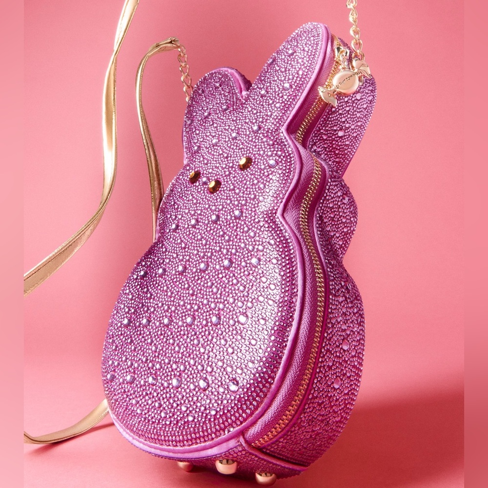 BETSEY JOHNSON PEEPS RHINESTONE BUNNY CROSSBODY BAG - NWT - Picture 4 of 9